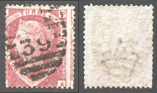 Great Britain Scott 32a Used Plate 1 - FA (P) - Click Image to Close